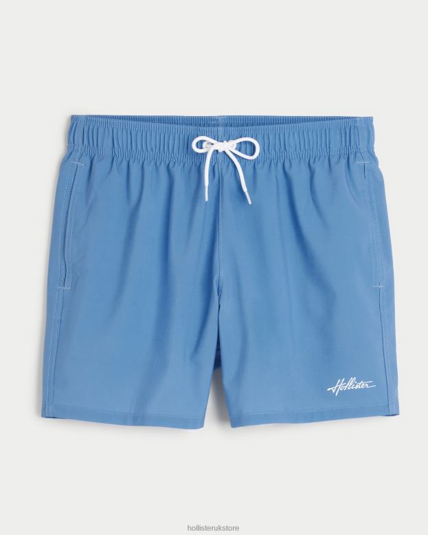 Bottoms Hollister Men Guard Swim Trunks 5\\ 488201117 Blue